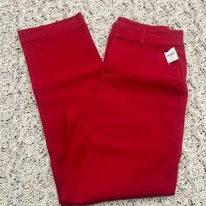 Old Navy Vibrant Red Skinny Pants